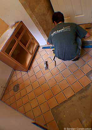 Tiling Master Bath Floor